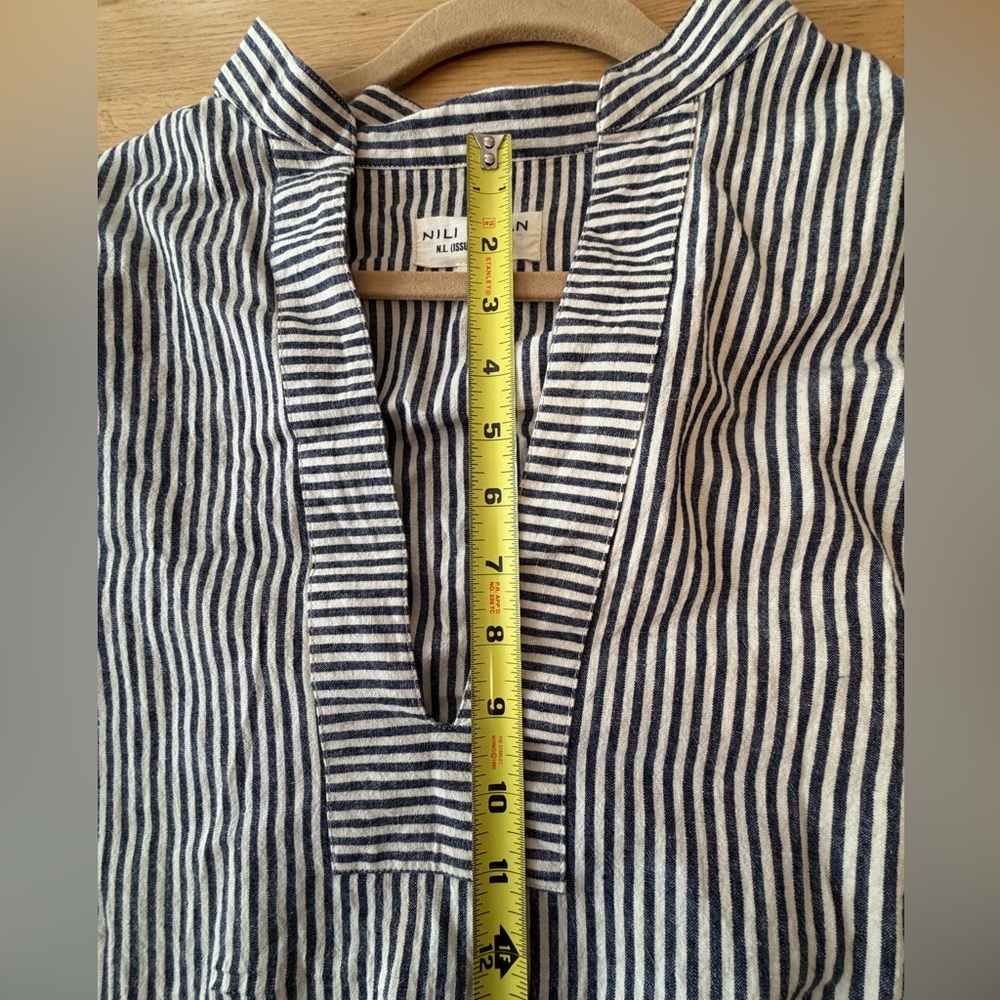 Nili Lotan Linen Striped Tunic - Picture 10 of 10